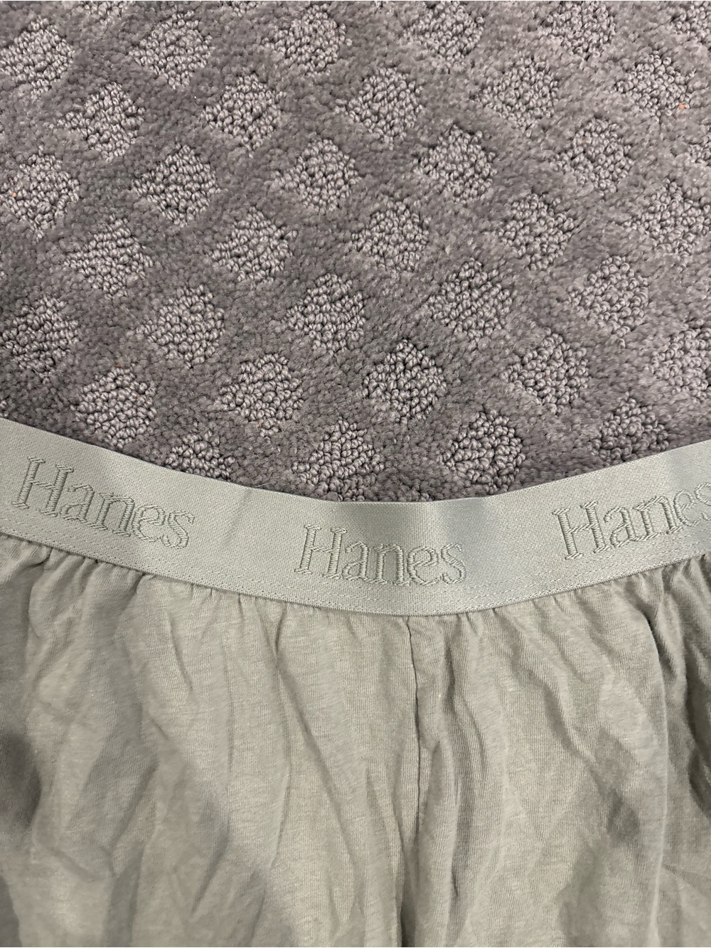 Hanes Women's 2-Pack Lounge Shorts in Charcoal and Light Gray - Picture 7 of 8